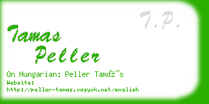 tamas peller business card